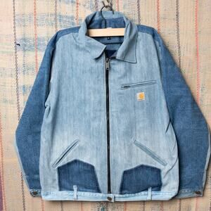 Custom upcycled carhartt detroit jacket